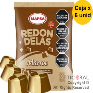 BOMBON REDONDELAS MARROC  (6 X 500 GR)  X 3KG MAPSA